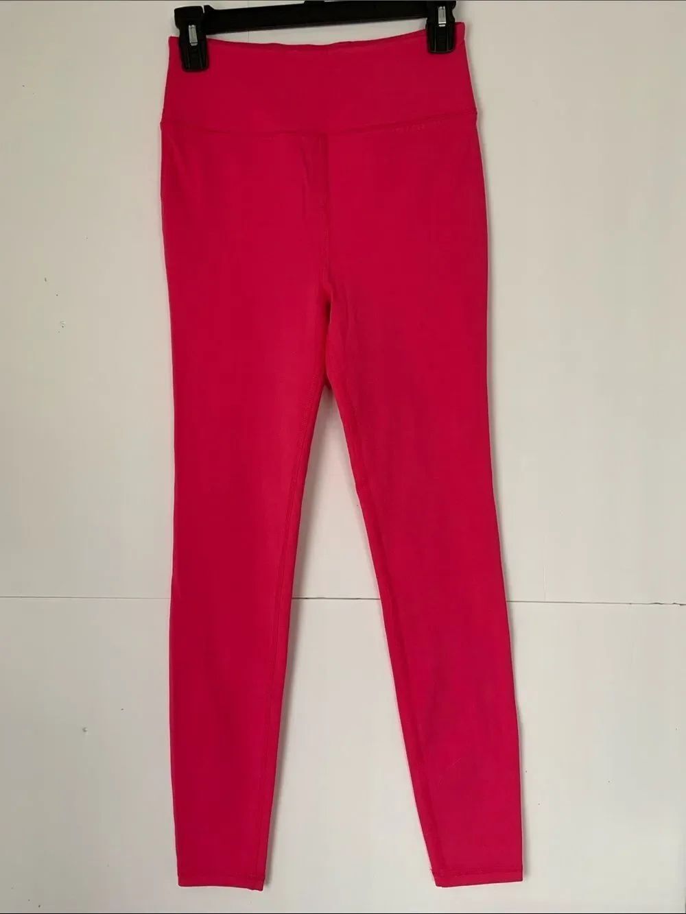 J.Crew  High-Waist Fuchsia Leggings Hidden Pocket Back Size S